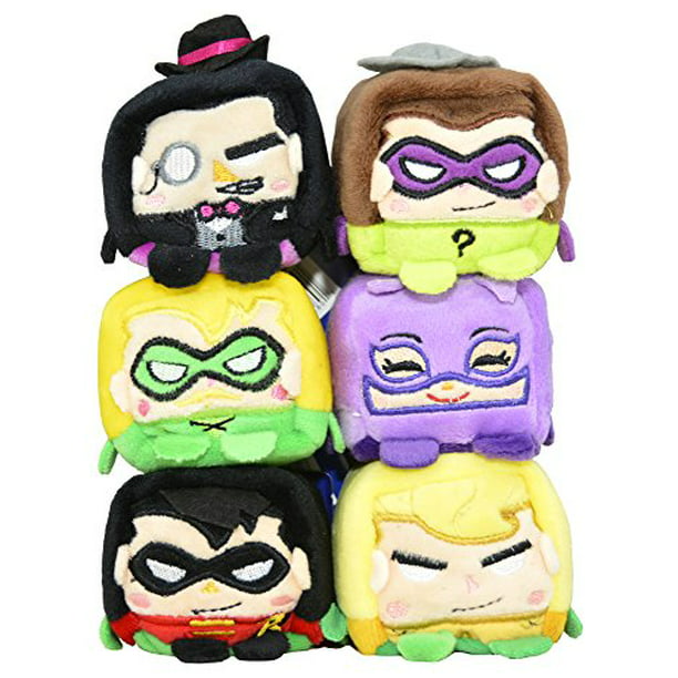 7 KAWAII CUBES DC SUPER HERO GIRLS 2" PLUSH LOT OF NEW WITH TAGS